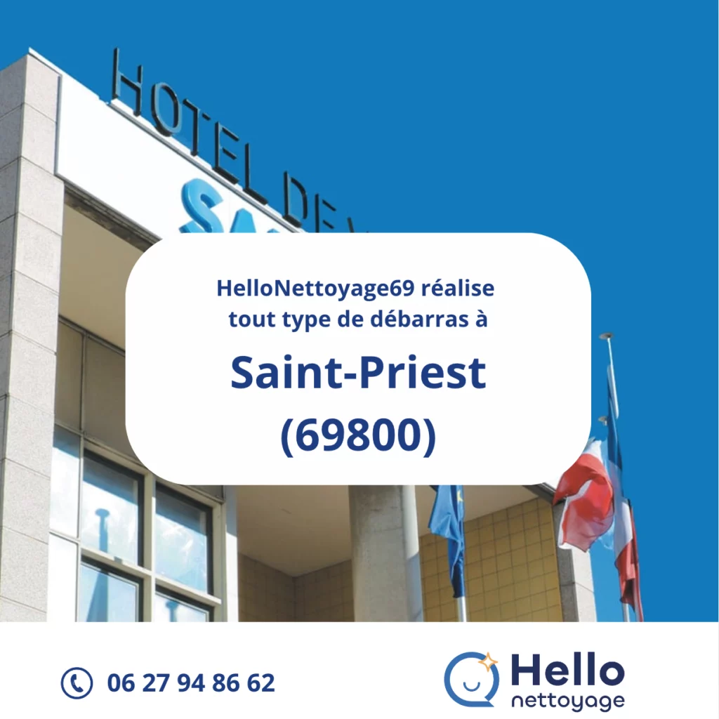 Entreprise de débarras à Saint-Priest par HelloNettoyage69
