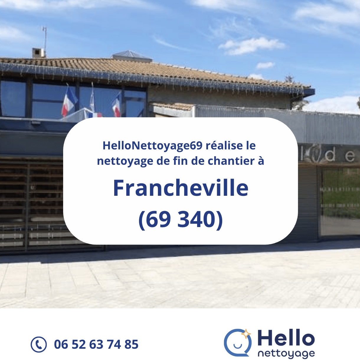 Nettoyage de fin de chantier à Francheville par Hellonettoyage69