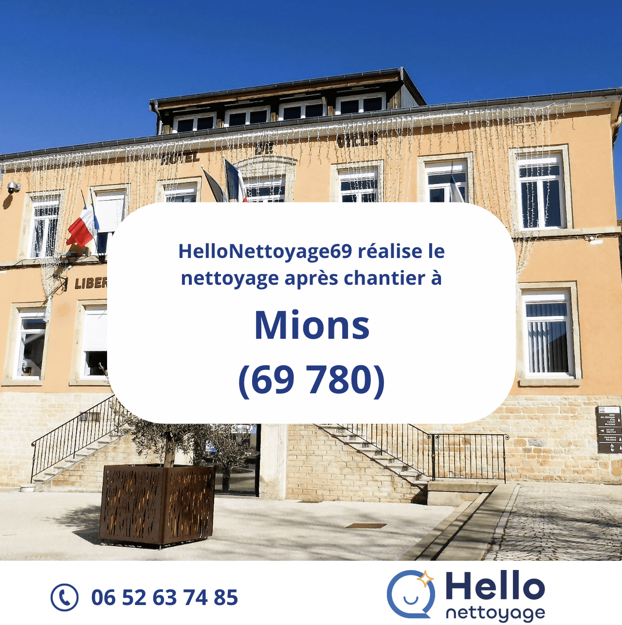 Nettoyage de fin de chantier à Mions - Hellonettoyage69